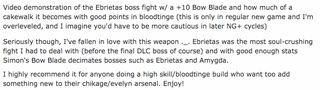 Illustration for article titled Bloodborne’s New Bow Absolutely Wrecks